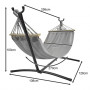XXL tvåpersoners hängmatta med stativ – 250 kg – robust & bekväm
