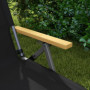 Campingstol - Trädgårdstol med Bärväska 74 x 59,5 x 98 cm, Svart