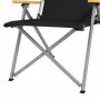 Campingstol - Trädgårdstol med Bärväska 74 x 59,5 x 98 cm, Svart