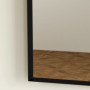 Badrumsspegel 50 x 70 cm Aluminiumram Svart