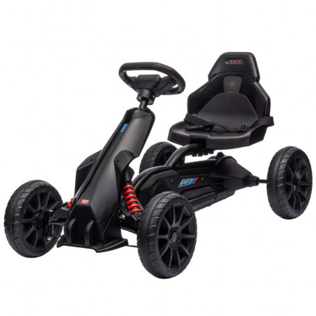 GoKart Trampbil För Barn 3-8 år Svart 100 x 58 x 59 cm