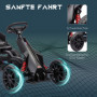 GoKart Trampbil För Barn 3-8 år Svart 100 x 58 x 59 cm