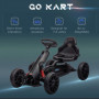 GoKart Trampbil För Barn 3-8 år Svart 100 x 58 x 59 cm