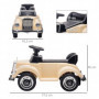 Gåbil Mercedes Benz 300 S Vintage Design Beige
