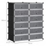 Modulärt Skoskåp i Plast – Gör-det-själv, 94 x 37 x 108 cm