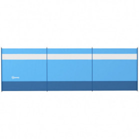 Vindskydd med Bärväska 440 x 140 cm, blå