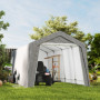 Trädgårdsbod - Pop-up Garage - Verktygstält 300 x 597 x 257 cm, ljusgrå
