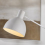 Golvlampa Retro Flexibel Arm 30 x 30 x 131 cm Vit