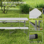 2-pack Campingbänk 240 kg Bärbar, Vit
