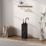 Paraplyställ Fyrkant Metall 15,5 x 15,5 x 49 cm Svart