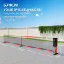 Pickleball Set med nät, stativ, bollar