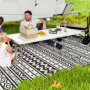 Hopfällbart Campingbord 180 x 74 x 74 cm Vit