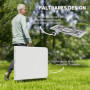 Hopfällbart Campingbord 180 x 74 x 74 cm Vit