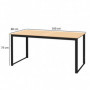 Trädgårdsbord för 6 Personer 160 x 80 cm Teak