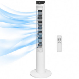 Pelarfläkt Med Fjärrkontroll 4 Lägen & 3 Hastigheter Timer LCD 116 ...