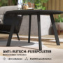 Runt Soffbord i Metall för inom- och utomhusbruk – Ø70 cm, Svart Industridesign
