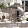 Grill Paviljong med Hyllor Flamskyddad 242 x 149 x 248 cm