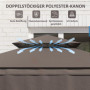 Grill Paviljong med Hyllor Flamskyddad 242 x 149 x 248 cm