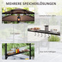 Grill Paviljong med Hyllor Flamskyddad 242 x 149 x 248 cm