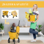 Svabbvagn med Moppress 26 L Gul