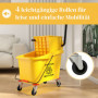 Svabbvagn med Moppress 36 L Gul