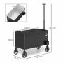 Kylbox med Hjul 76 Liters Svart 87 x 46 x 120 cm