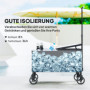 Kylbox med Hjul 76 Liters Svart 87 x 46 x 120 cm