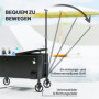Kylbox med Hjul 76 Liters Svart 87 x 46 x 120 cm