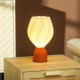 3D-Printad LED Bordslampa med Blomdesign och E27-sockel – 16,5 x 16,5 x 28 cm