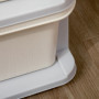 Barnrum Förvaring med 3 Lådor Plast Vit 37 x 37 x 56 cm