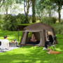 Uppblåsbart Campingtält med Luftpump och Bärväska