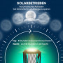 Solcell Golvlampa Rotting Spiral 25 LED IP44 Svart Grå