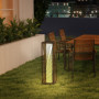 Solcell Golvlampa Rotting Spiral 25 LED IP44 Svart Grå