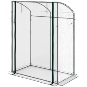 Kompakt Växthus 128 x 70 cm – Med Rullöppning & Förstärkt Stålram f...