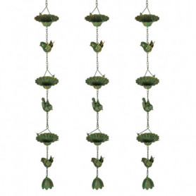 Dekorativa Regnkedjor med Kolibrier & Lotus – 3-pack, 123 cm