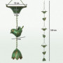 Dekorativa Regnkedjor med Kolibrier & Lotus – 3-pack, 123 cm