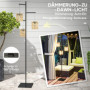 Solcellsdriven Golvlampa med 3 Hängande Rotting Lyktor – IP44, 178 cm