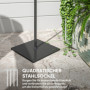 Solcellsdriven Golvlampa med 3 Hängande Rotting Lyktor – IP44, 178 cm