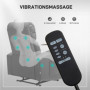 Massagefåtölj med Hopfällbart Bord och Fotstöd Svart Läder