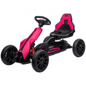 GoKart Trampbil För Barn 3-8 år Rosa 100 x 58 x 59 cm