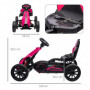 GoKart Trampbil För Barn 3-8 år Rosa 100 x 58 x 59 cm