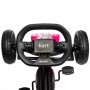 GoKart Trampbil För Barn 3-8 år Rosa 100 x 58 x 59 cm