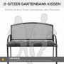 Bänkdyna för Utomhusbruk – Quiltad Design & Mjuk Komfort, 100 x 40 cm