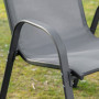 Trädgårdsstolar 2-pack med Metallram och Meshtyg – 70 x 54 x 90 cm
