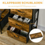 Förvaringsbyrå Industriell med 3 Lådor & Hyllor – 44 x 29 x 92 cm, Vintage Brun