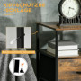 Sidobord Industriell med 2 Lådor & Hyllor – 45 x 40 x 70,5 cm, Vint...