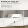 TV-bänk med Lådor & Öppna Fack – För TV upp till 75” 140 x 34 x 45 cm