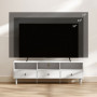 TV-bänk med Lådor & Öppna Fack – För TV upp till 75” 140 x 34 x 45 cm
