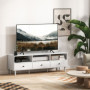 TV-bänk med Lådor & Öppna Fack – För TV upp till 75” 140 x 34 x 45 cm