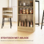 Barbords set + 2 Barstolar med Förvaring – 91 x 49 x 91 cm, Ek Industriell Design